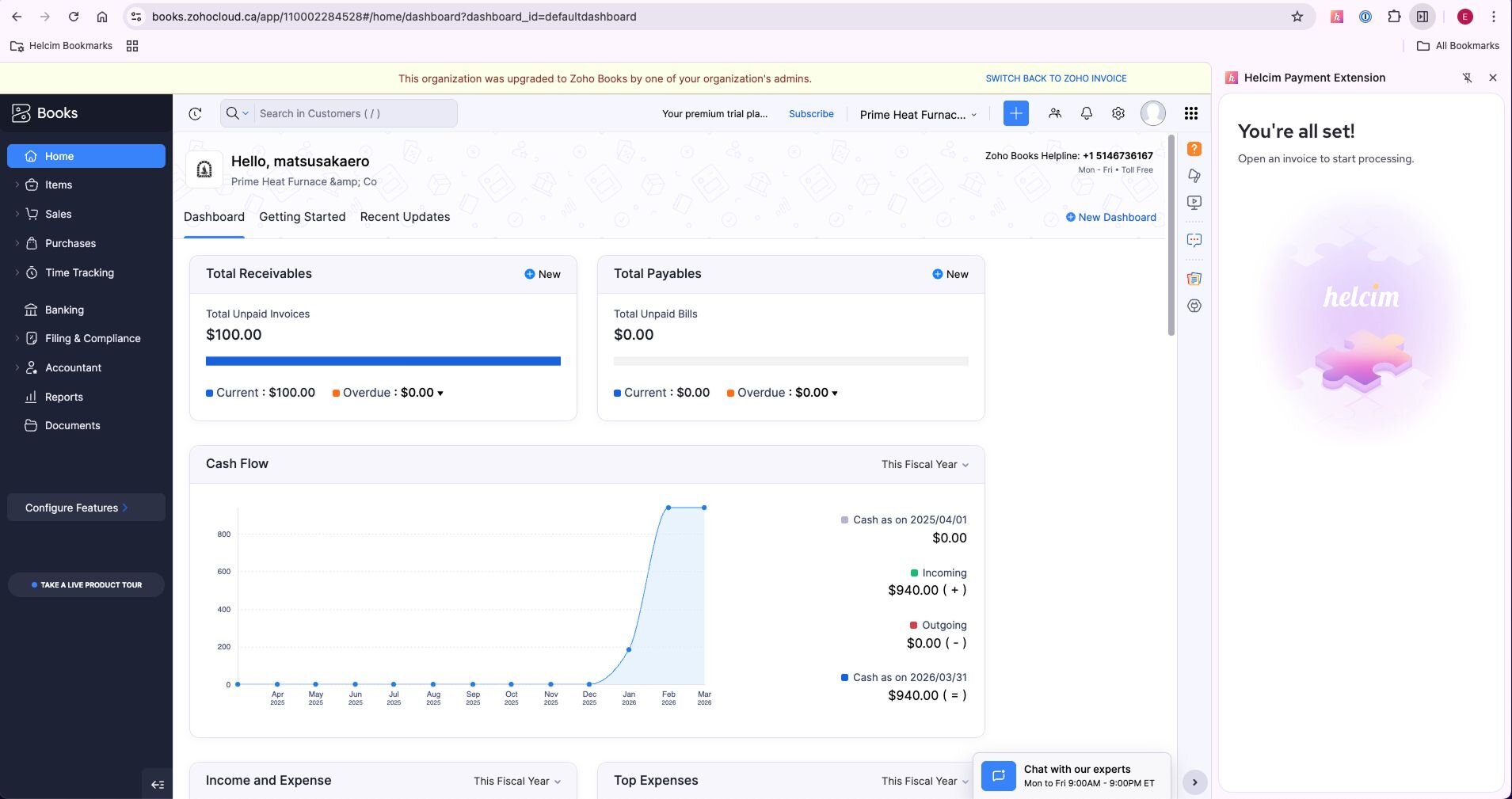 Screenshot 1 of Zoho Books