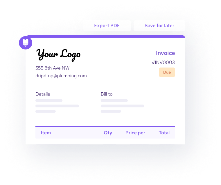 Invoice sample for contractors