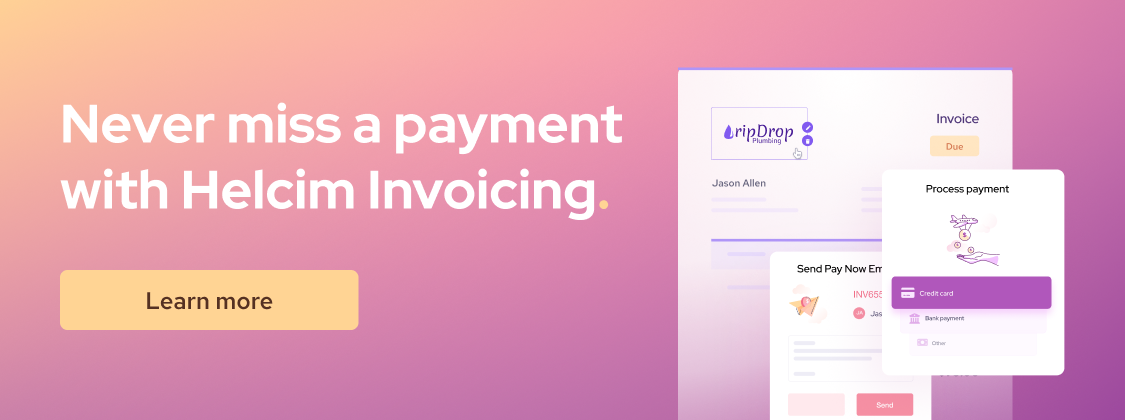 Collecting retainer using Helcim invoicing software