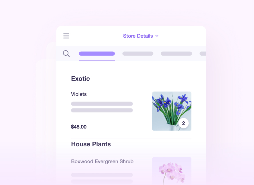 The product listing page of an ecommerce store