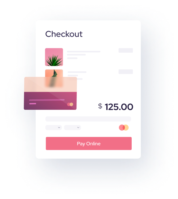 Online checkout illustration