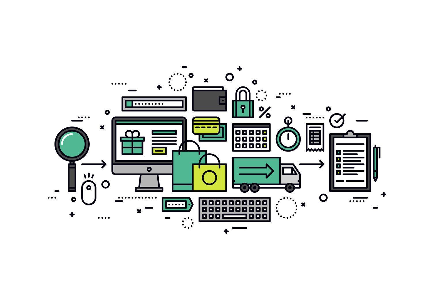 visualization of an online store