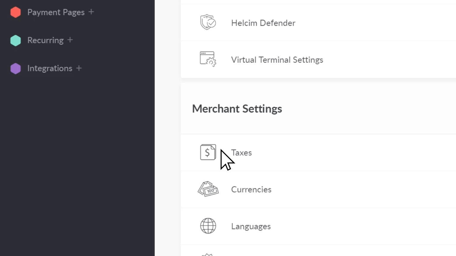 simplify your sales tax with the Helcim global sales tax settings