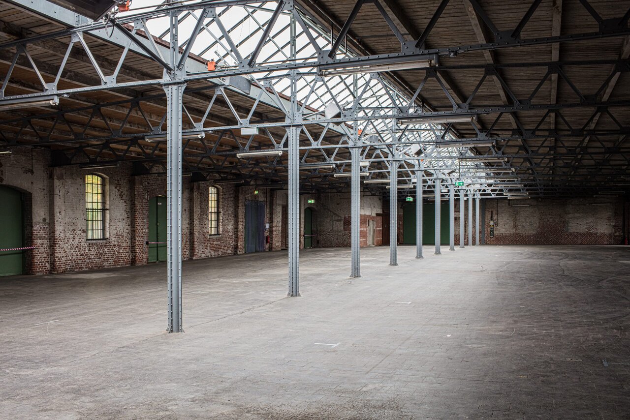 inside a warehouse